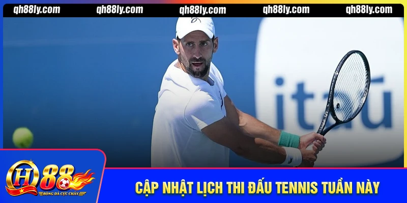 Cập nhật lịch thi đấu tennis ATP tuần này